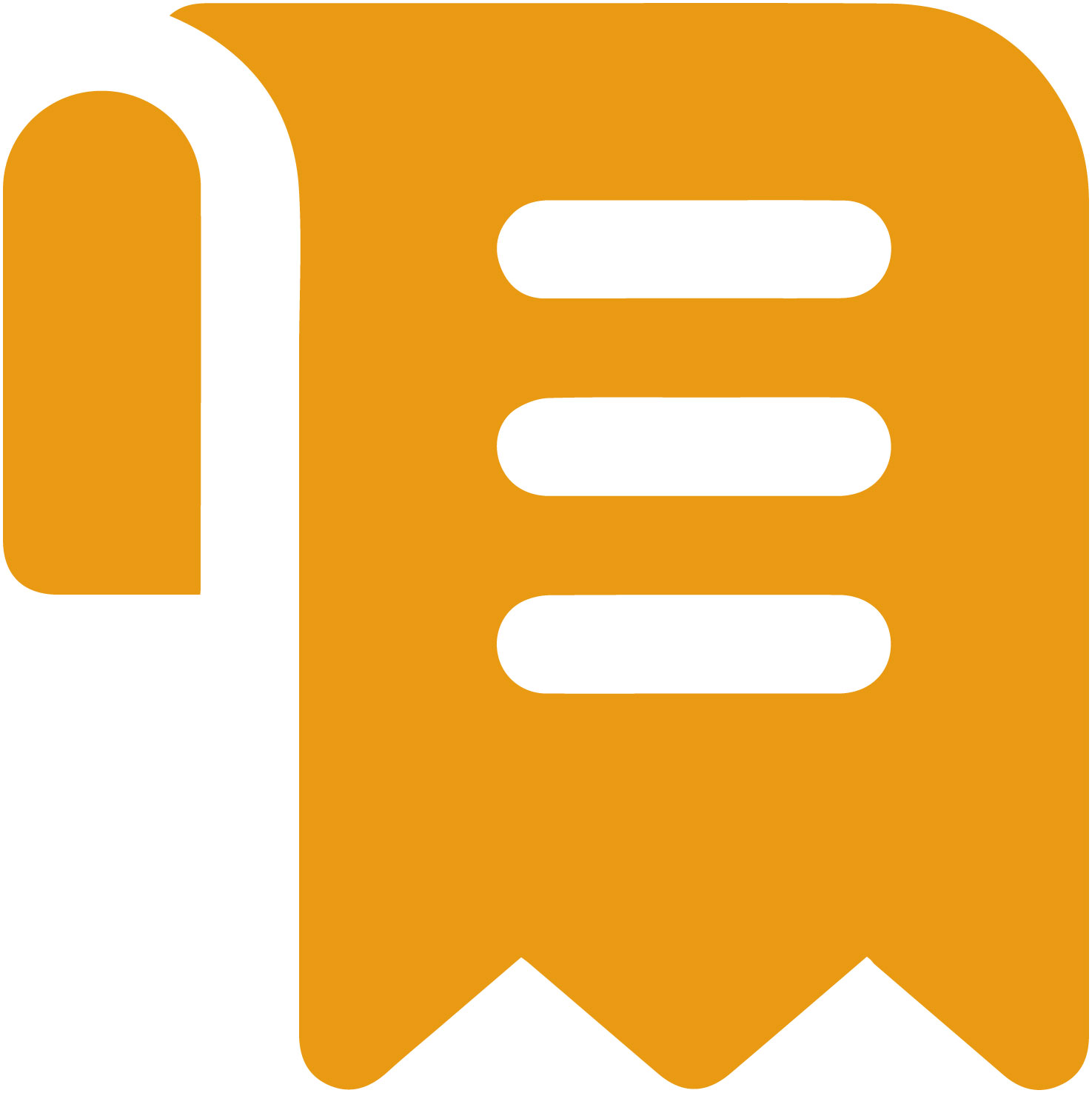 The image displays a graphic icon with stylized elements resembling a document or paperwork, accompanied by an envelope-like shape suggesting mail or communication, all rendered in a flat design style with a limited color palette that includes yellow, white, and gray tones.